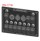 Switch Panel - Rocker Switch with 10 Panels - voltmeter - USB Socket - PN-1716 - ASM